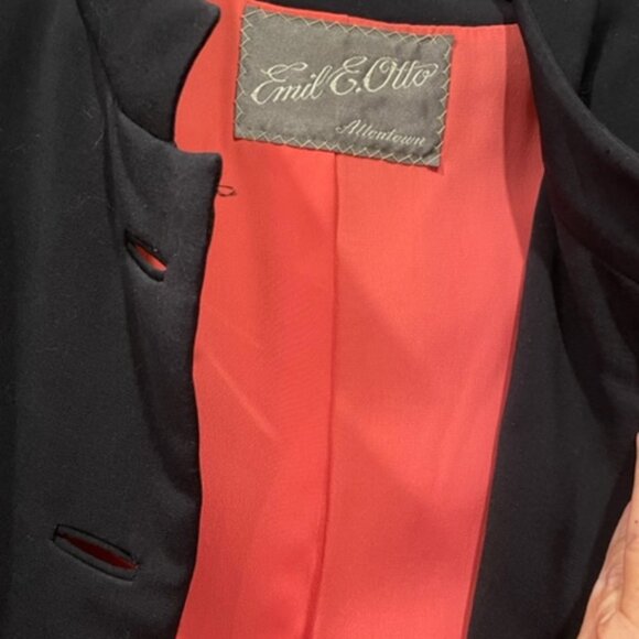 Handmacher black skirt/blazer, exquisite, rare, exc. cond., 27" waist, 39" chest - Picture 4 of 9